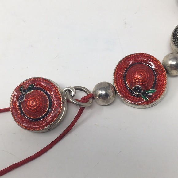 Red Hat Society Key Chain‎ Key Ring 6.5" Red enamel - Picture 7 of 9